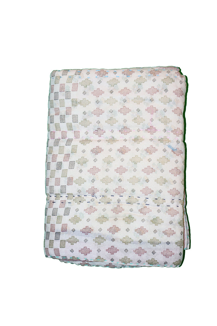 Vintage sari quilt , bomuld 70x100 cm