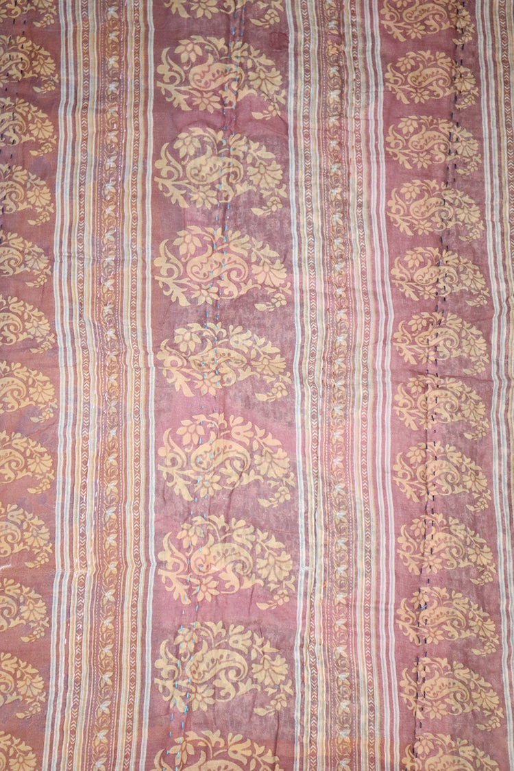 Vintage sari quilt , bomuld 70x100 cm