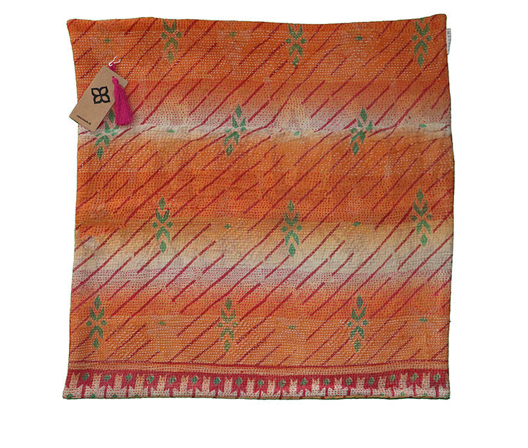 Sari vintage kantha pude 60*60 cm