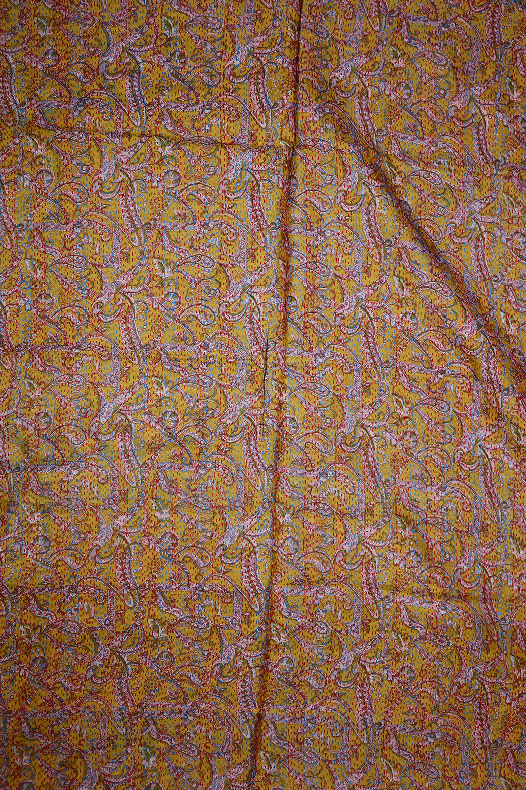 Sari kantha silk scarf 85*190 cm