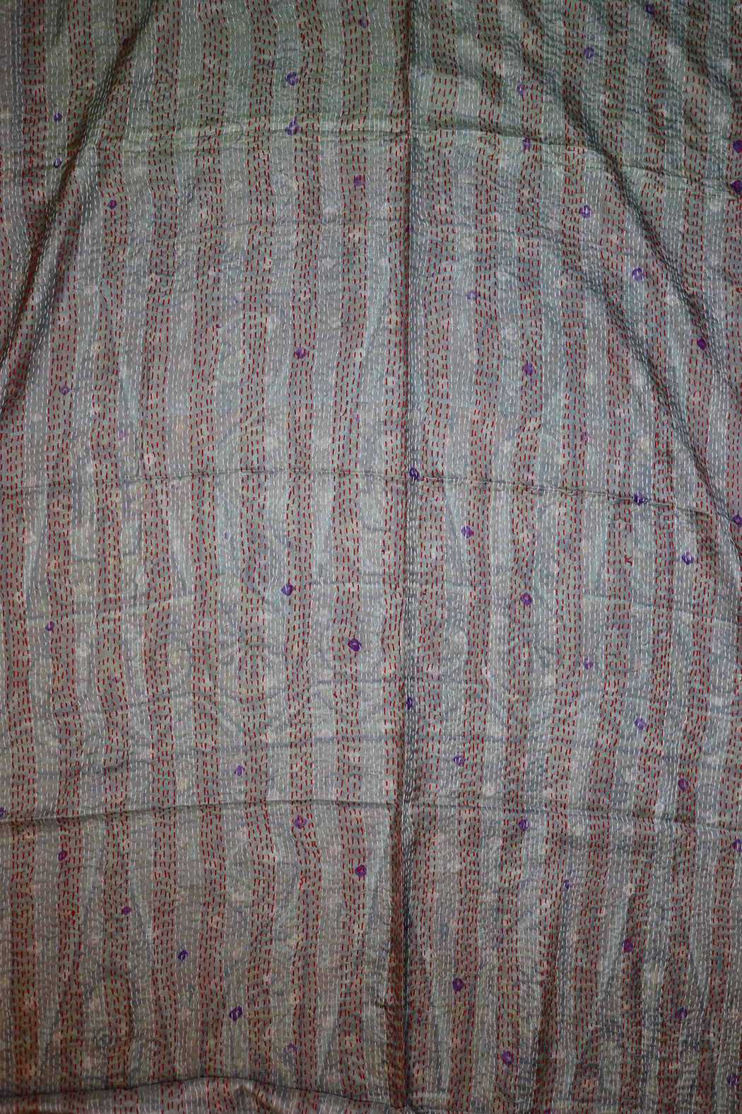 Sari kantha silk scarf 85*190 cm