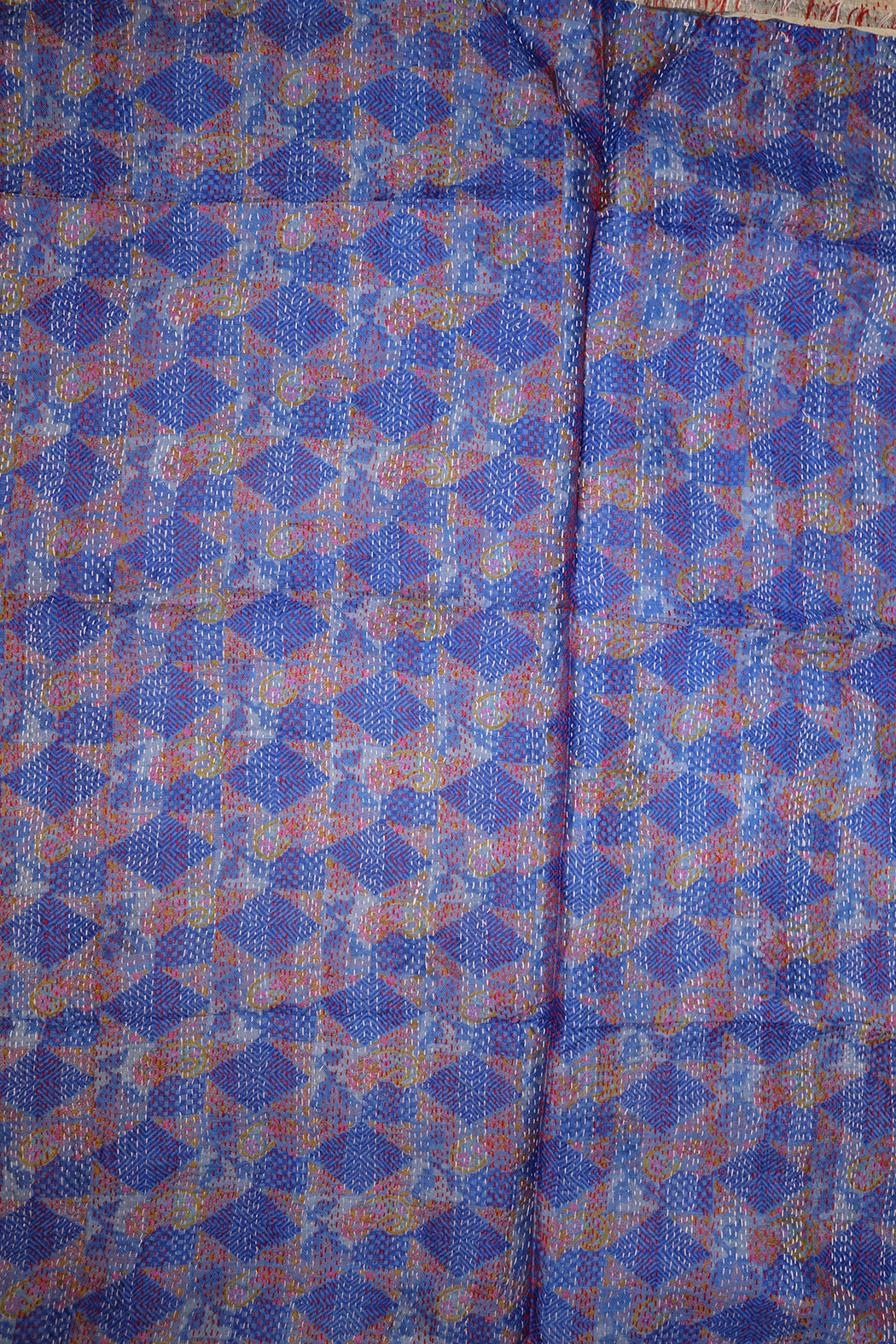 Sari kantha silk scarf 85*190 cm