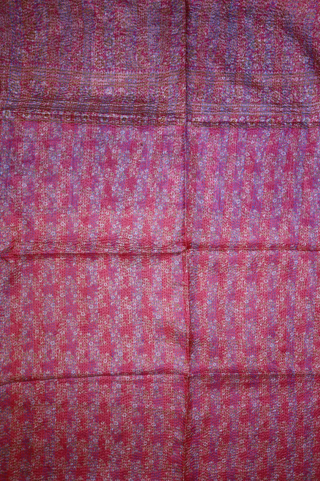 Sari kantha silk scarf 85*190 cm