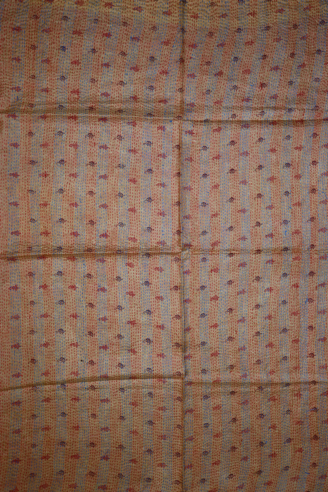 Sari kantha silk scarf 85*190 cm