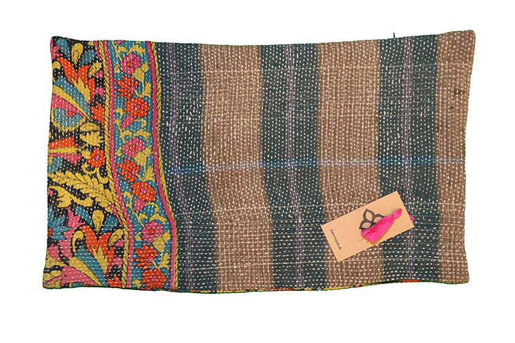 Sari vintage kantha pude 30*50 cm