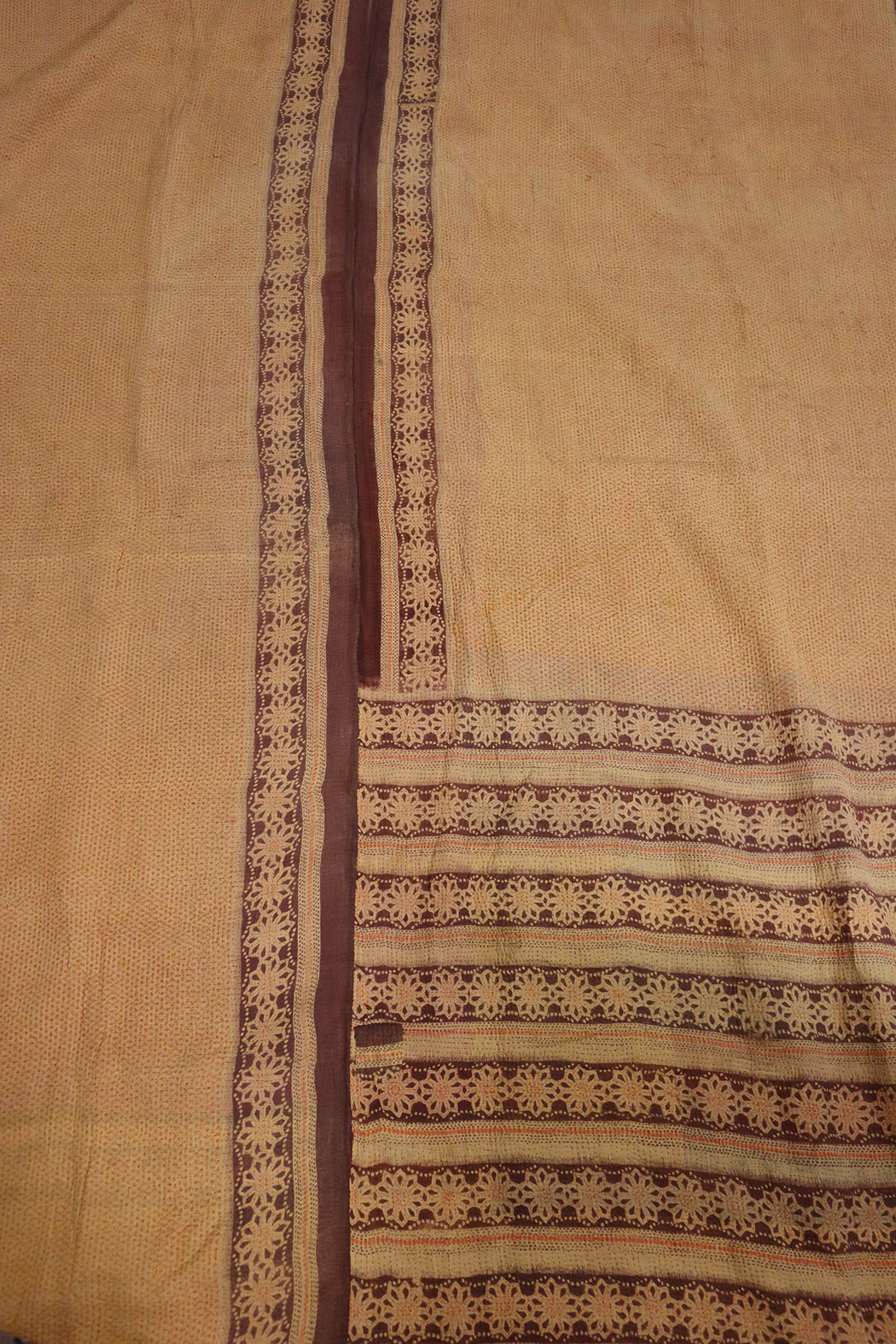 Kantha vintage tæppe – Håndsyet Recycled Bomuld | ca 210*140 cm |  MASALA