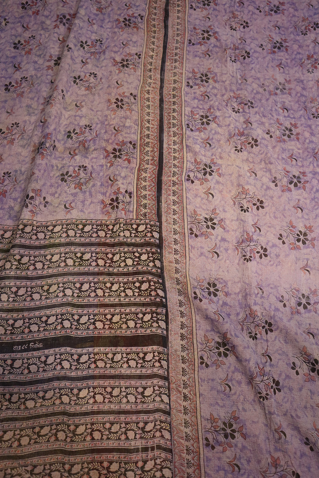 Kantha vintage tæppe – Håndsyet Recycled Bomuld | ca 210*140 cm |  MASALA
