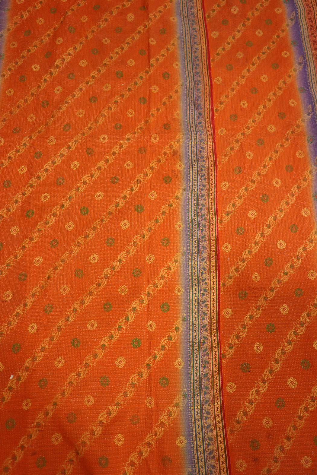 Kantha vintage tæppe – Håndsyet Recycled Bomuld | ca 210*140 cm |  MASALA