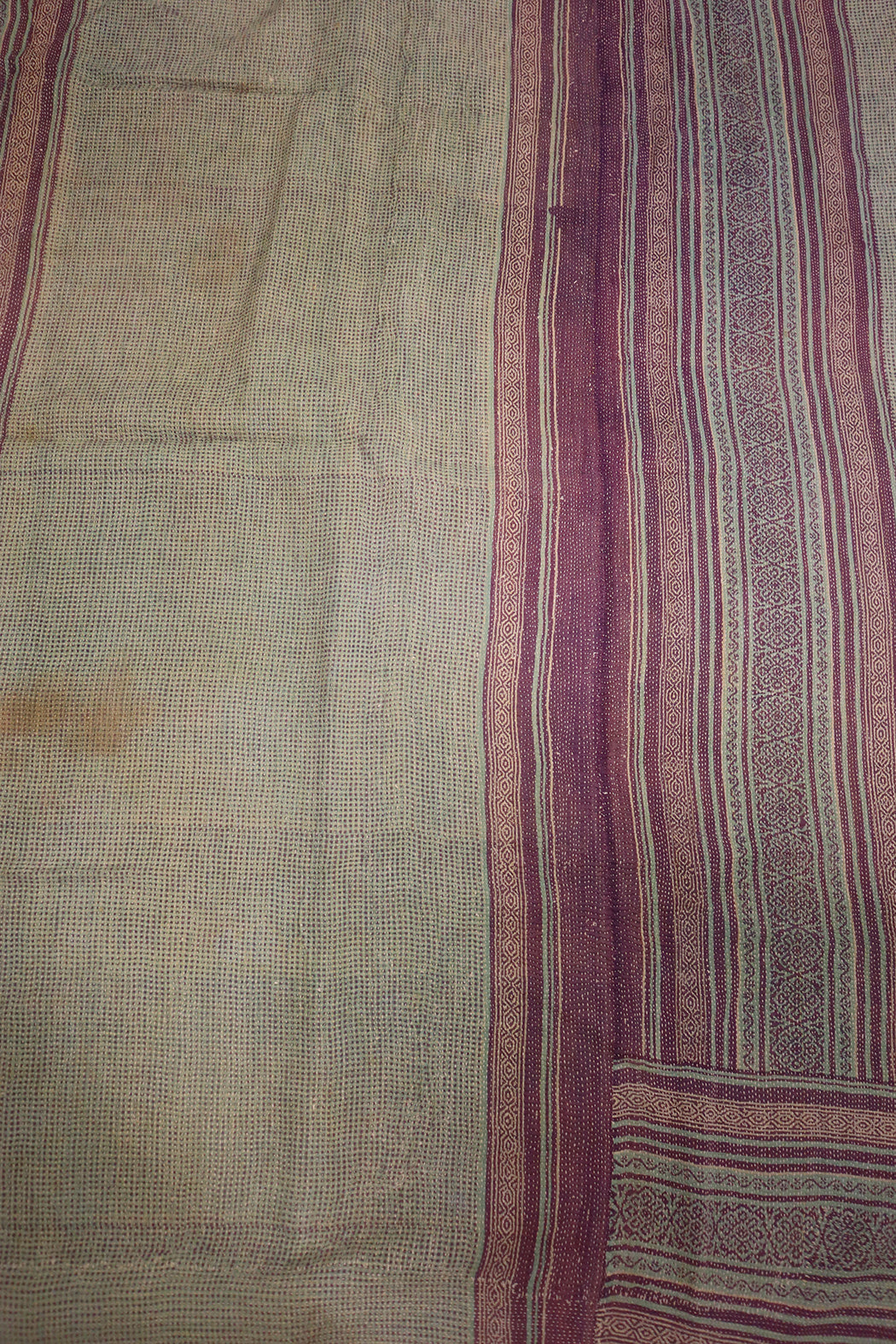 Kantha vintage tæppe – Håndsyet Recycled Bomuld | ca 210*140 cm |  MASALA