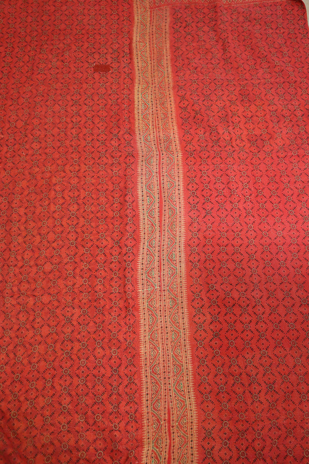 Kantha vintage tæppe – Håndsyet Recycled Bomuld | ca 210*140 cm |  MASALA