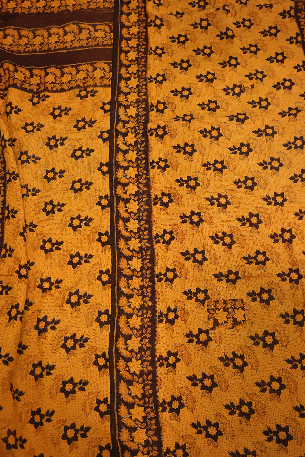 Kantha vintage tæppe – Håndsyet Recycled Bomuld | ca 210*140 cm |  MASALA