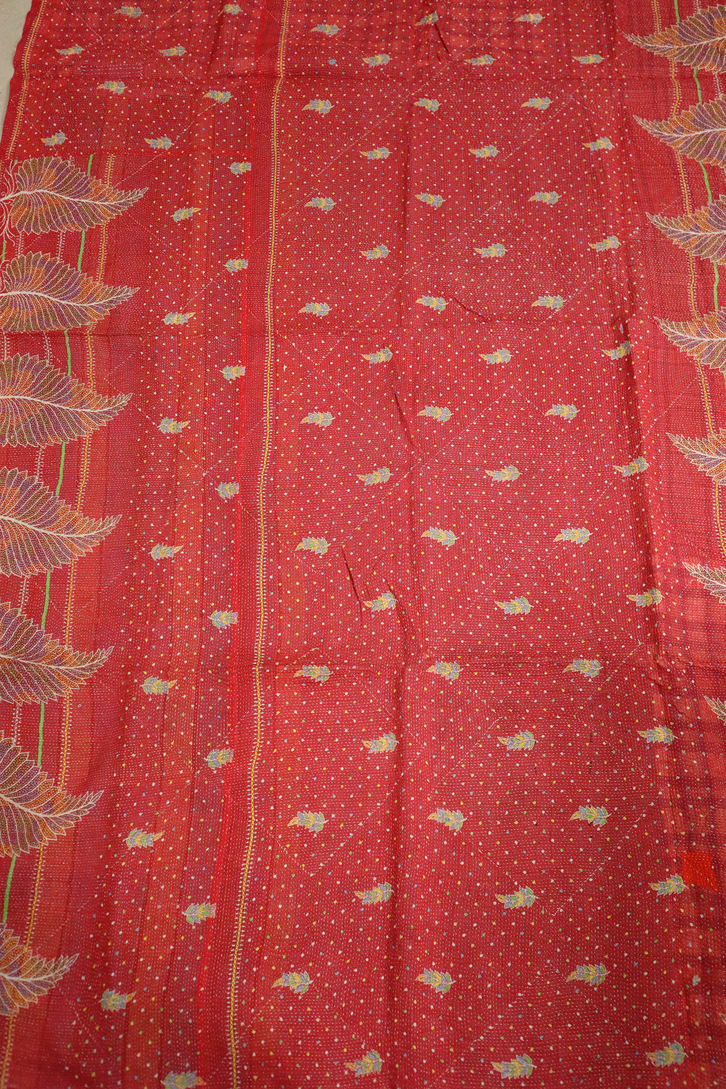 Kantha vintage tæppe – Håndsyet Recycled Bomuld | ca 210*140 cm |  MASALA