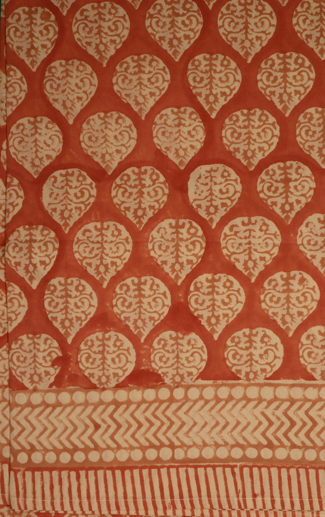 Tischdecke mit Blockdruck, 150 x 220 cm, Baumwolle
