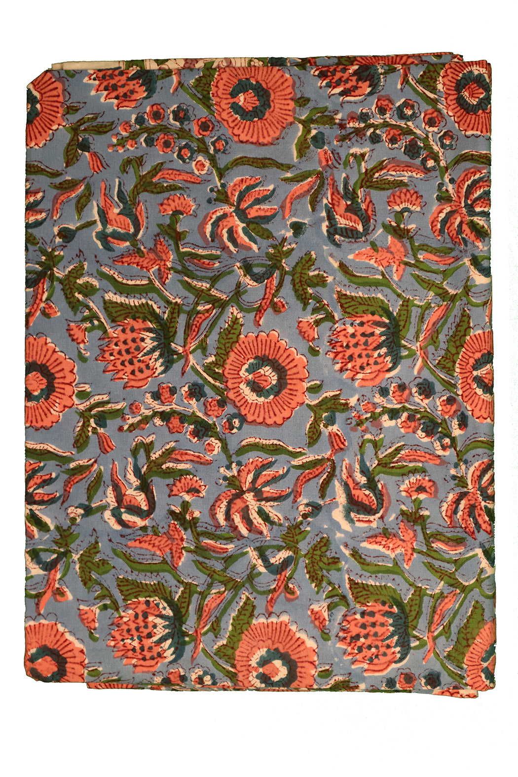 Tischdecke mit Blockdruck, 150 x 220 cm, Baumwolle
