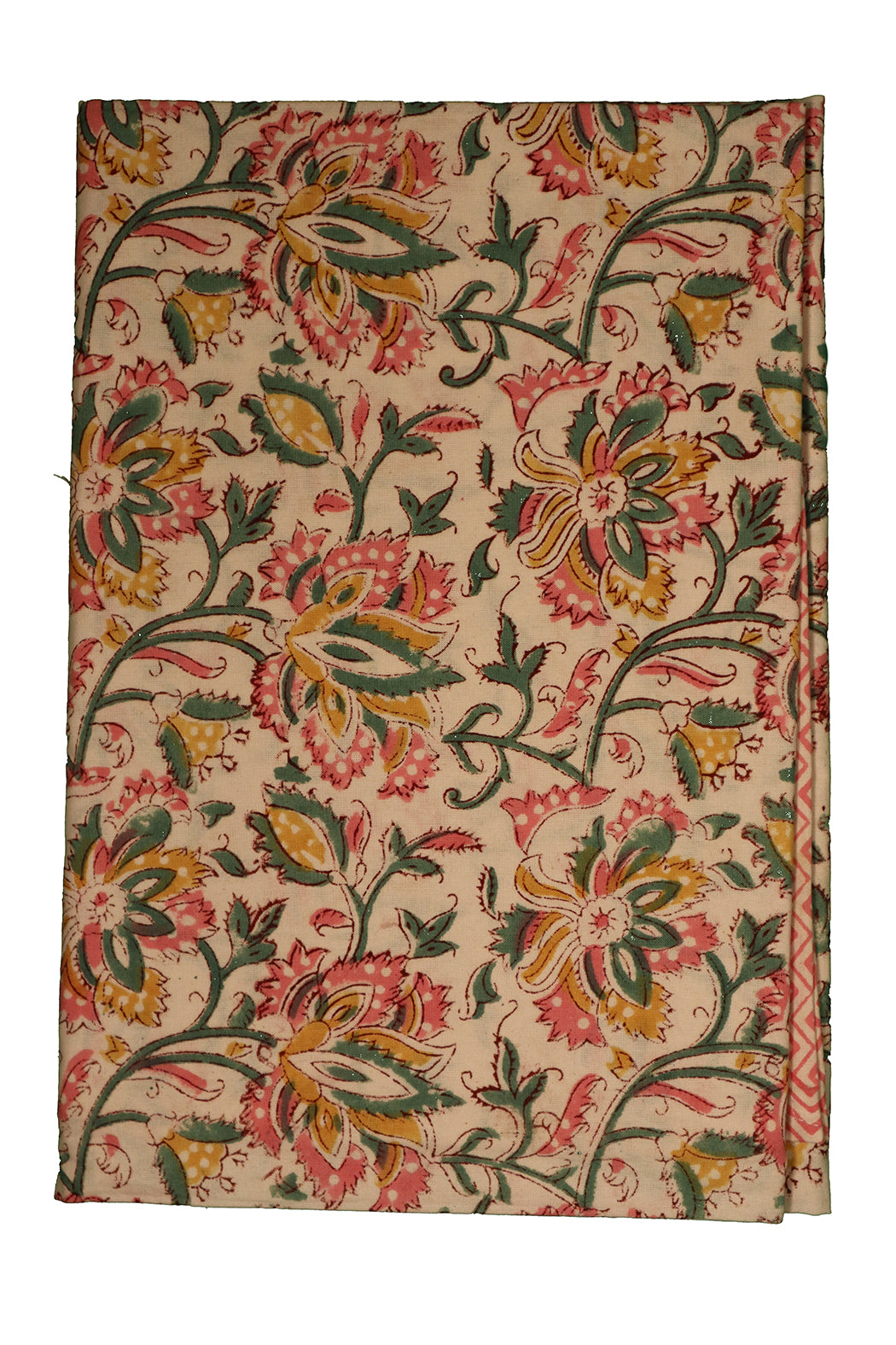Tischdecke mit Blockdruck, 150 x 220 cm, Baumwolle