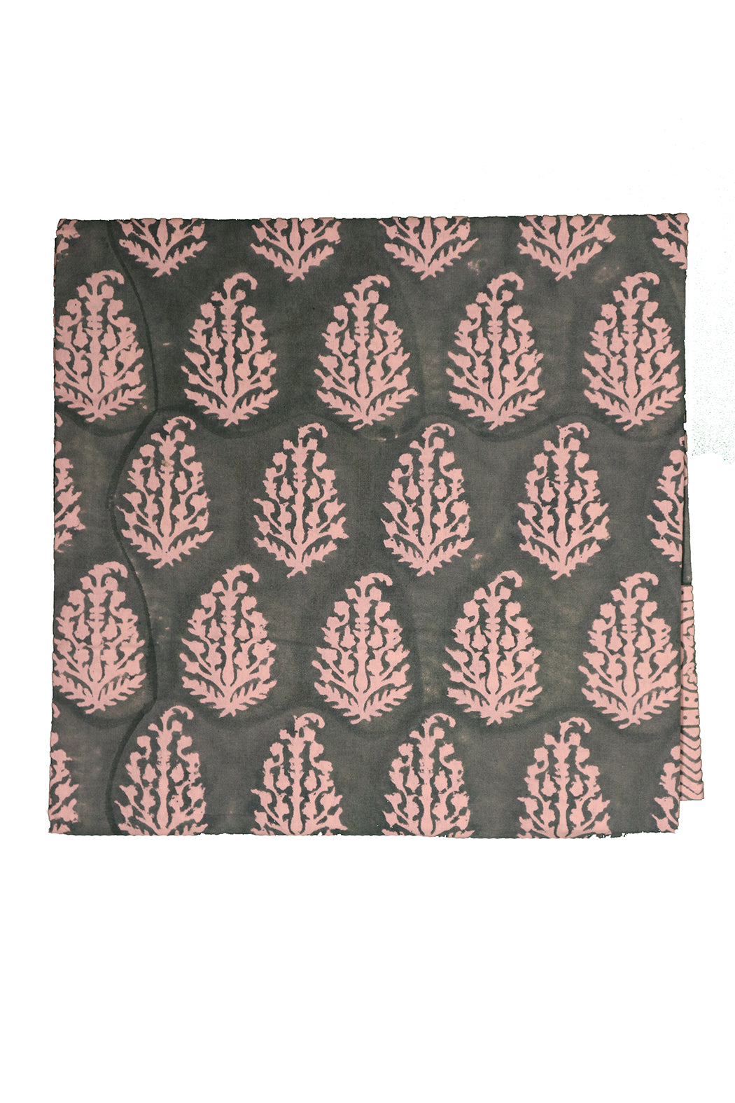 Tischdecke mit Blockdruck, 150 x 150 cm, Baumwolle