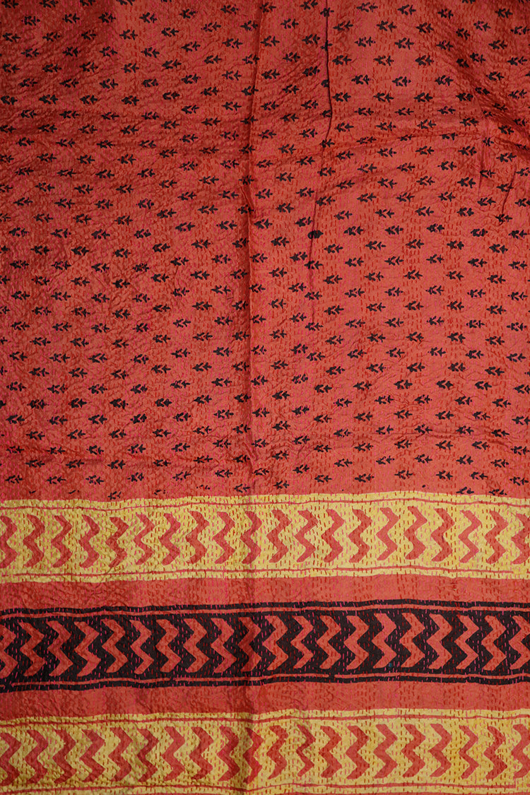 Sari kantha silke tørklæde 85*190 cm