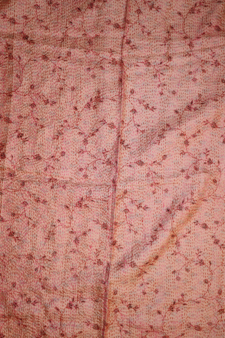 Sari kantha silke tørklæde 85*190 cm