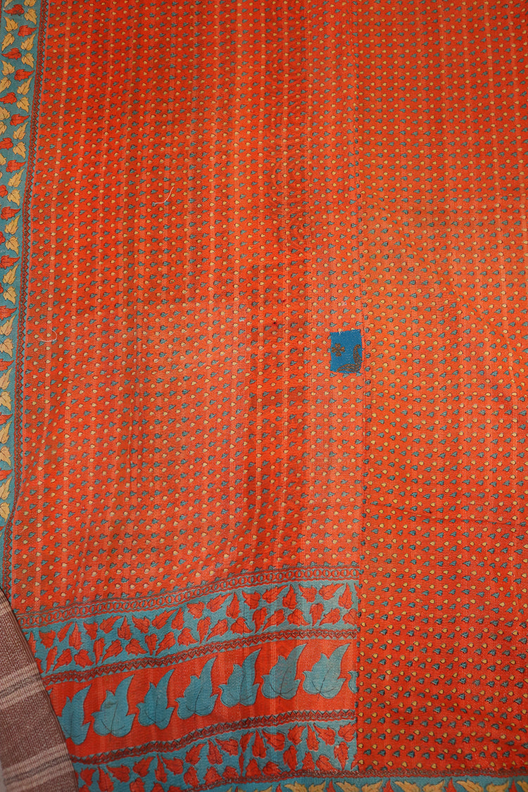 Kantha vintage tæppe ca 140x210 cm, bomuld