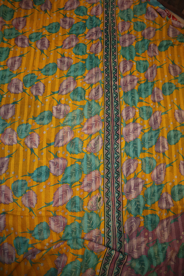 Kantha vintage throw approx 140x210 cm, cotton