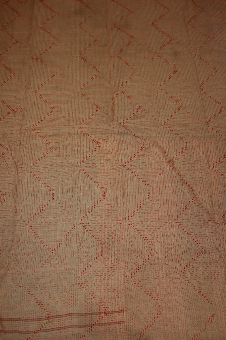 Kantha vintage tæppe ca 140x210 cm, bomuld