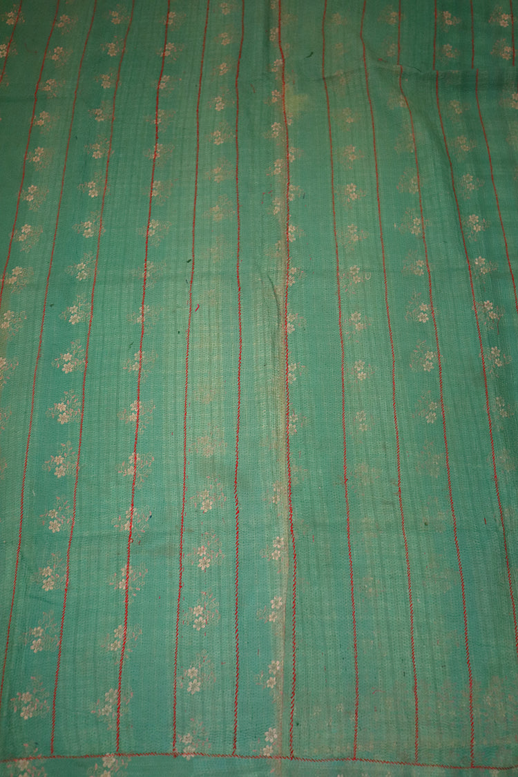 Kantha vintage tæppe ca 140x210 cm, bomuld