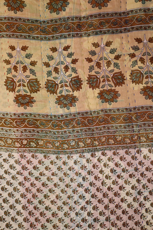 Vintage-Sari-Decke, Baumwolle, 140 x 200 cm