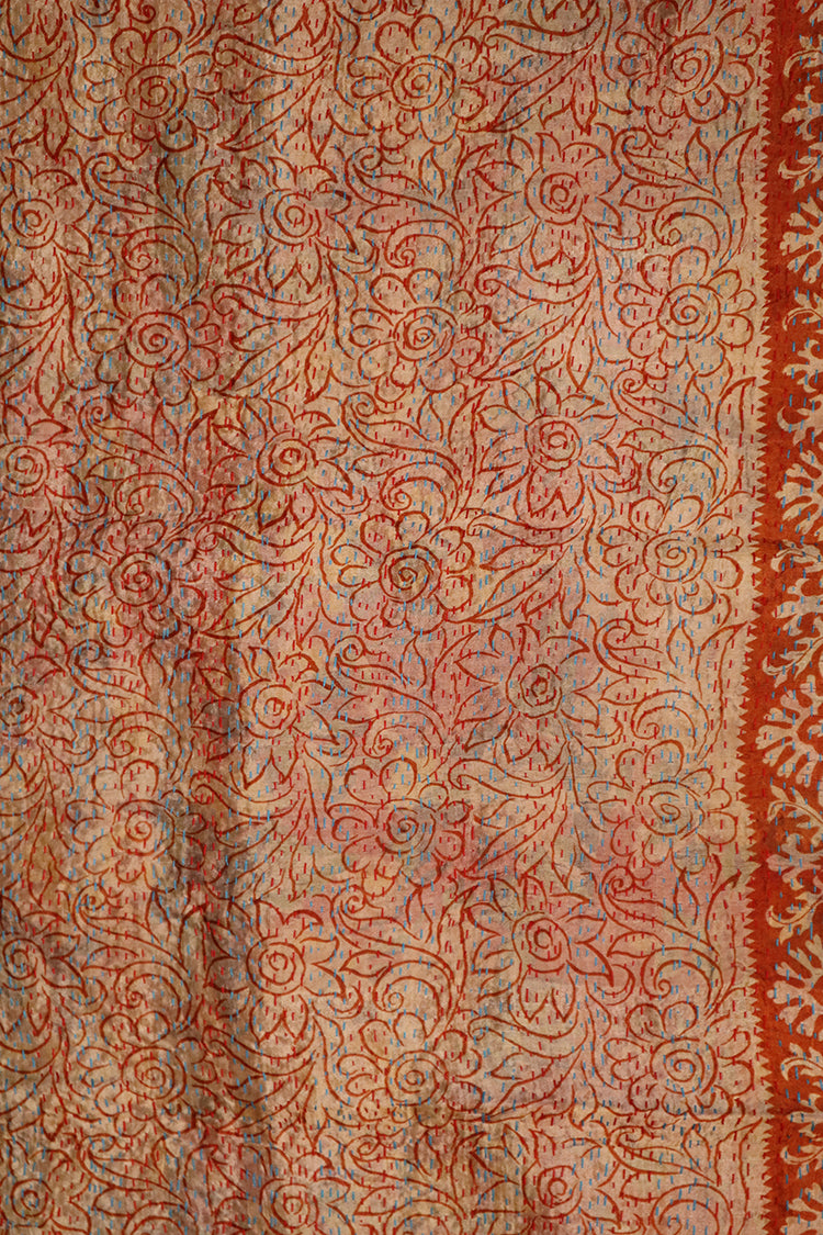 Sari kantha silke tørklæde 40*190 cm