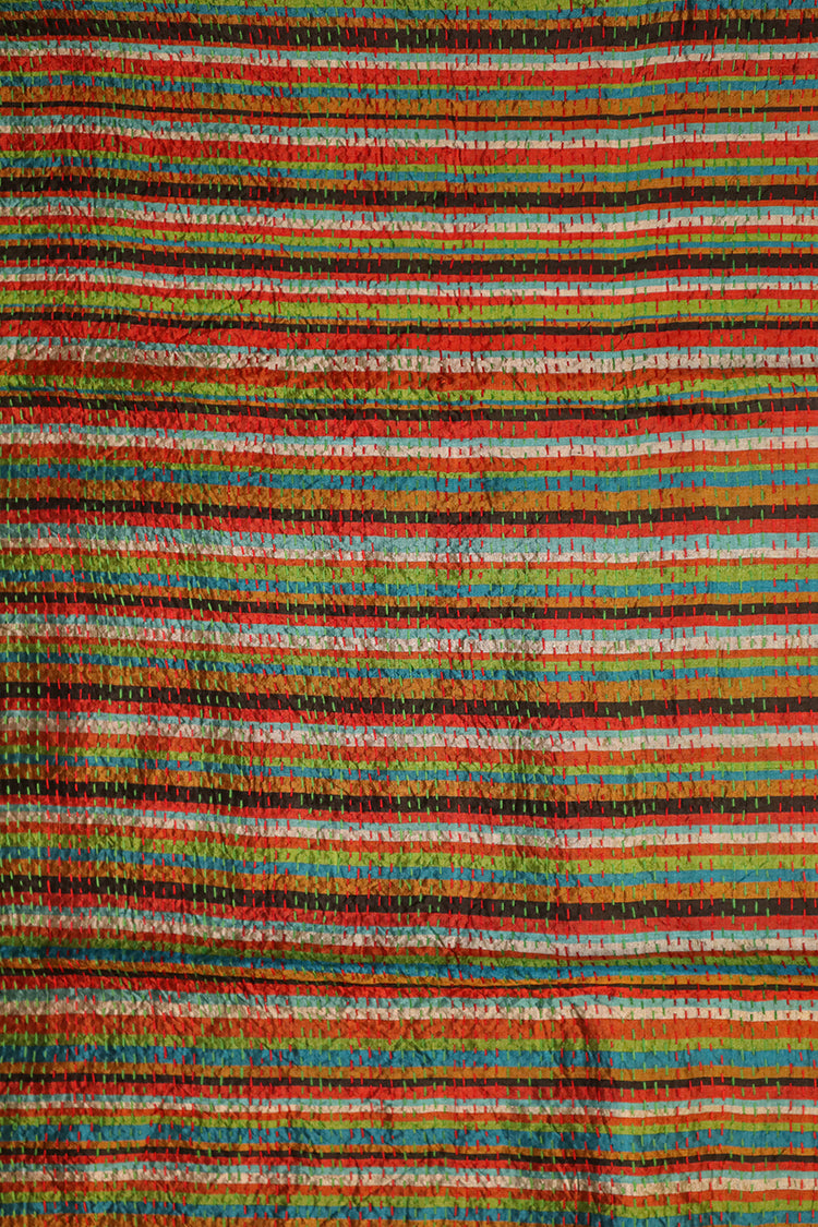 Sari kantha silke tørklæde 40*190 cm