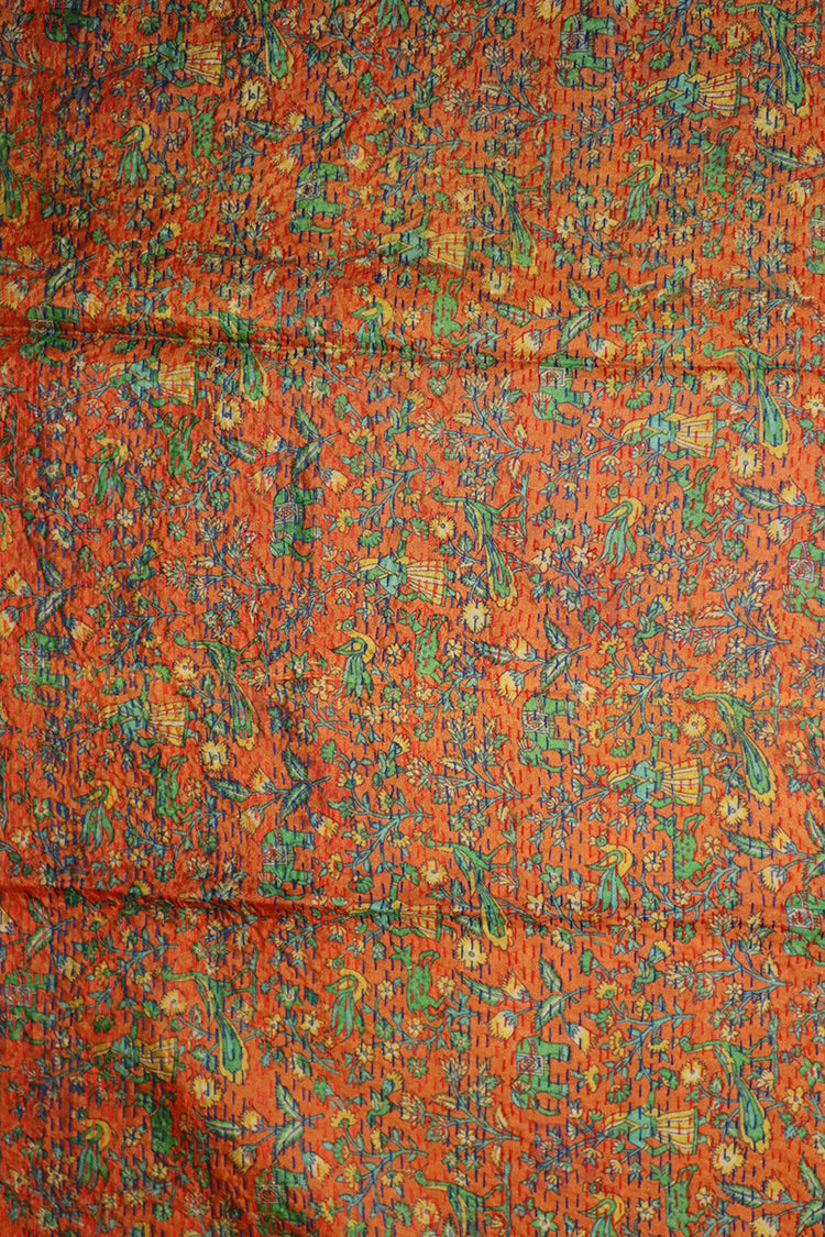 Sari kantha silke tørklæde 40*190 cm