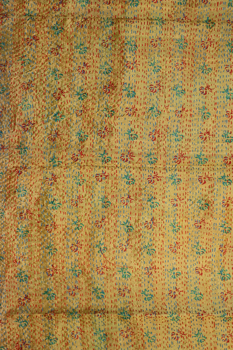 Sari kantha silke tørklæde 40*190 cm