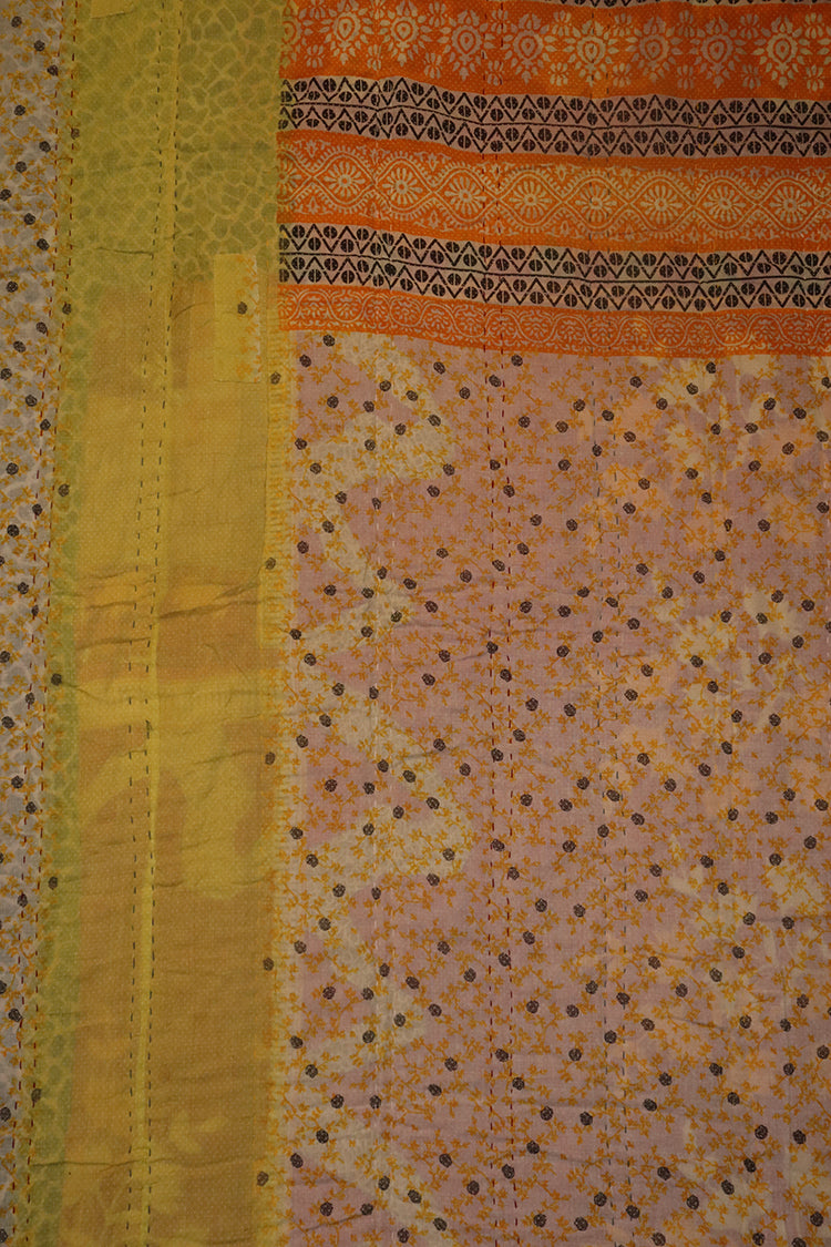 Vintage-Sari-Decke, Baumwolle, 140 x 200 cm