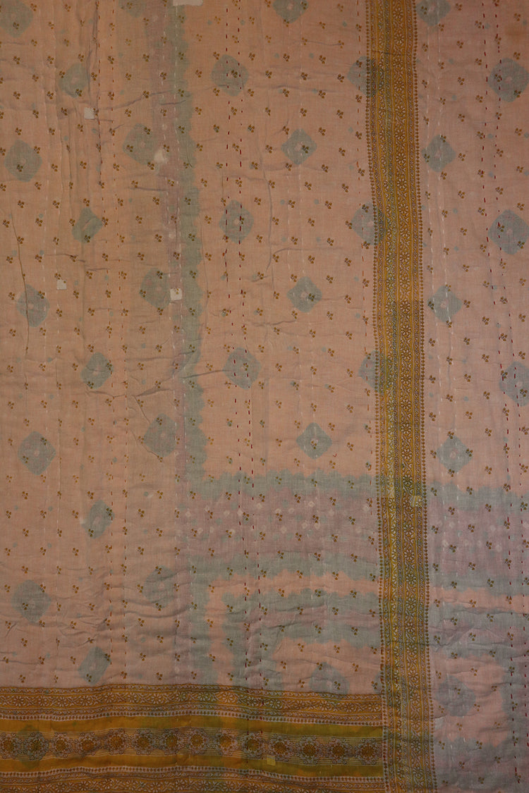 Vintage-Sari-Decke, Baumwolle, 140 x 200 cm