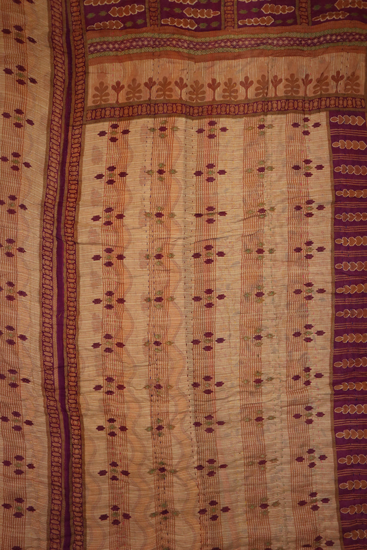 Vintage sari quilt, cotton 140x200 cm