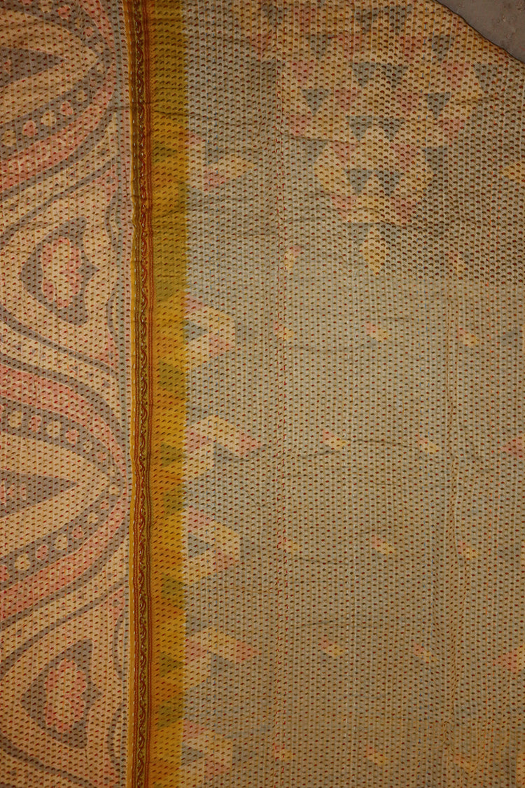 Vintage sari quilt , bomuld 140x200 cm