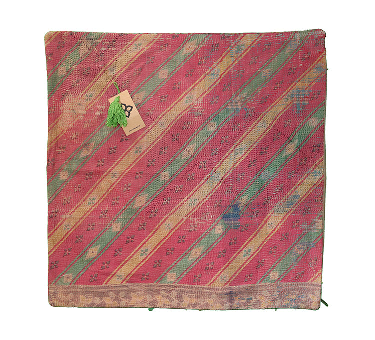 Sari Vintage Kantha Kissen 60*60 cm