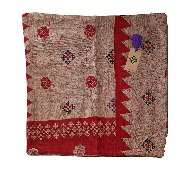 Sari vintage kantha pude 60*60 cm