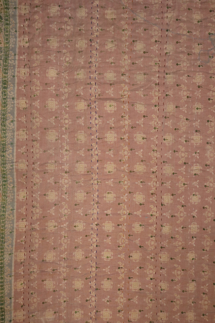 Vintage sari quilt, cotton 70x100 cm