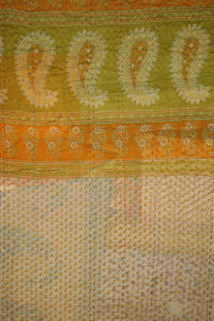 Vintage sari quilt, cotton 70x100 cm