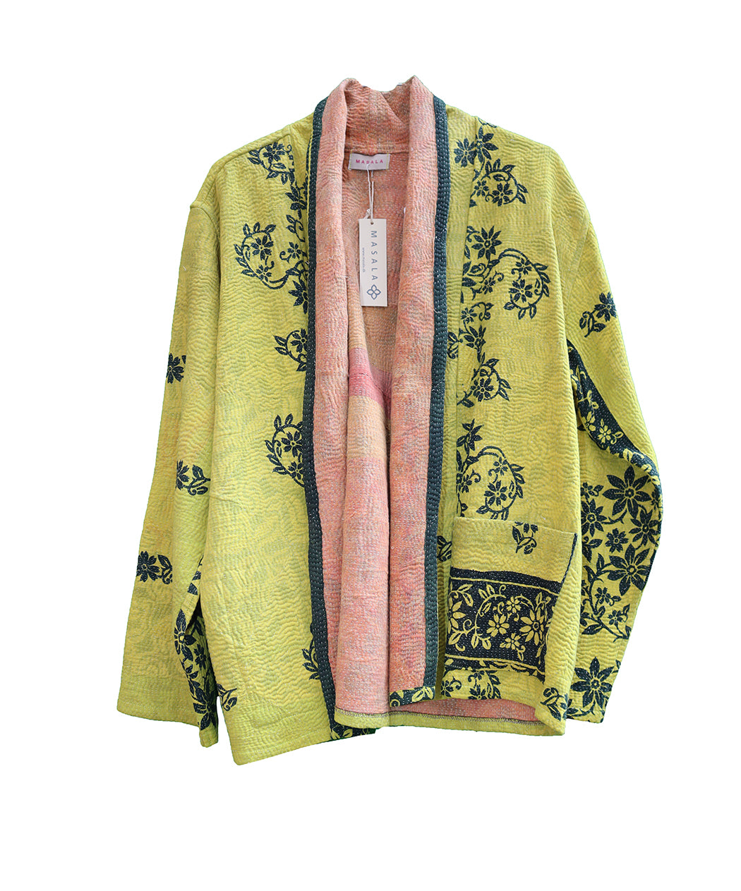 Ally kantha quilt jakke bomuld one size