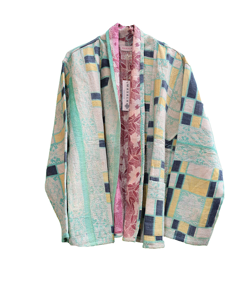 Ally kantha quilt jakke bomuld one size