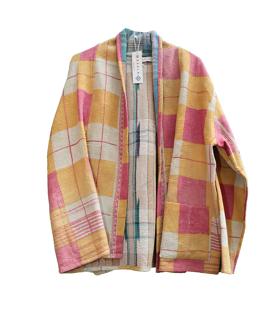 Ally kantha quilt jakke bomuld one size