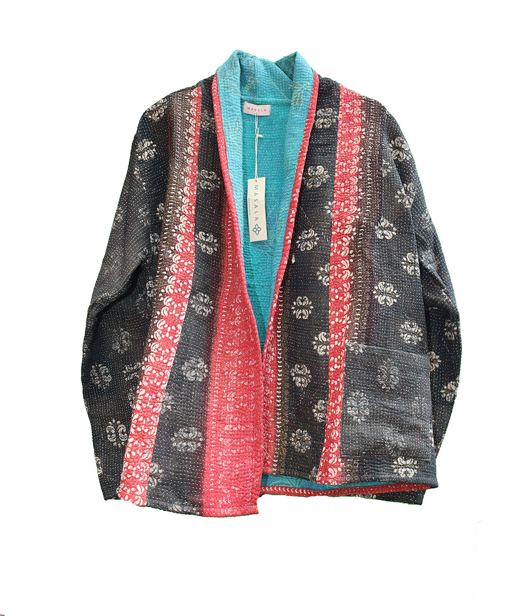 Ally kantha quilt jakke bomuld one size