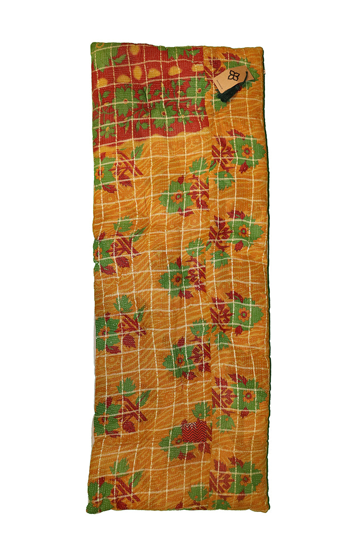Kantha vintage bænkhynde 45*120 cm bomuld