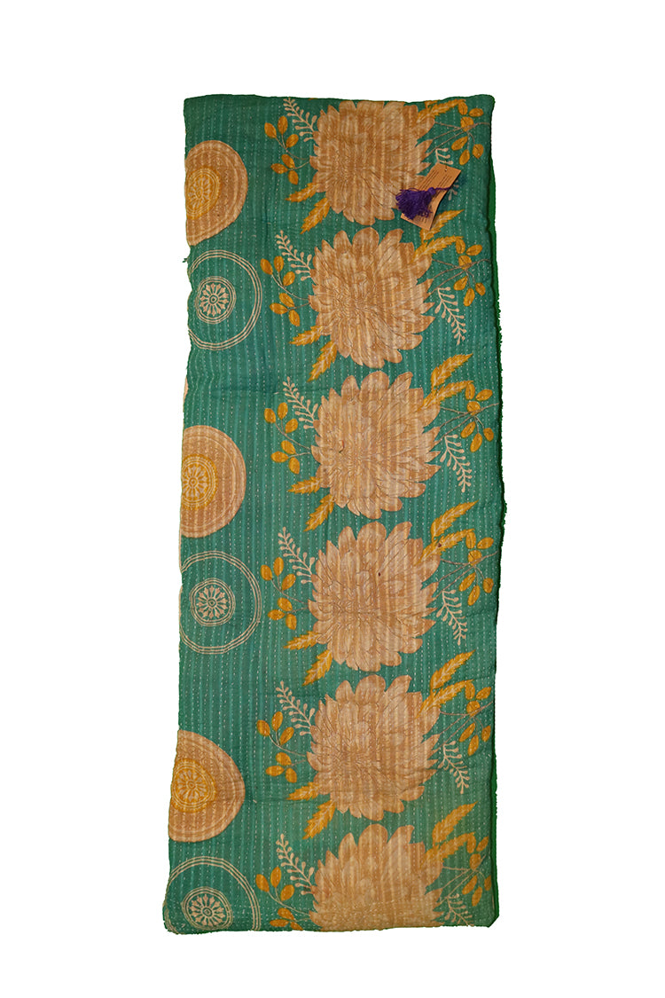 Kantha vintage bænkhynde 45*120 cm bomuld
