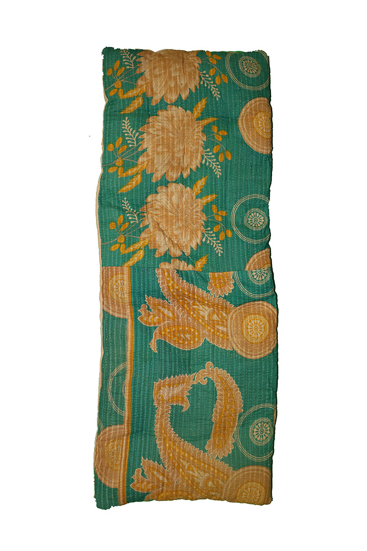 Kantha vintage bænkhynde 45*120 cm bomuld