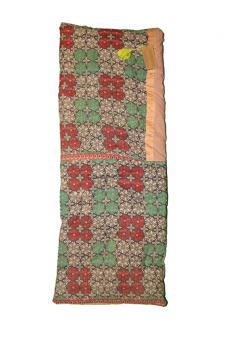 Kantha vintage bænkhynde 45*120 cm bomuld