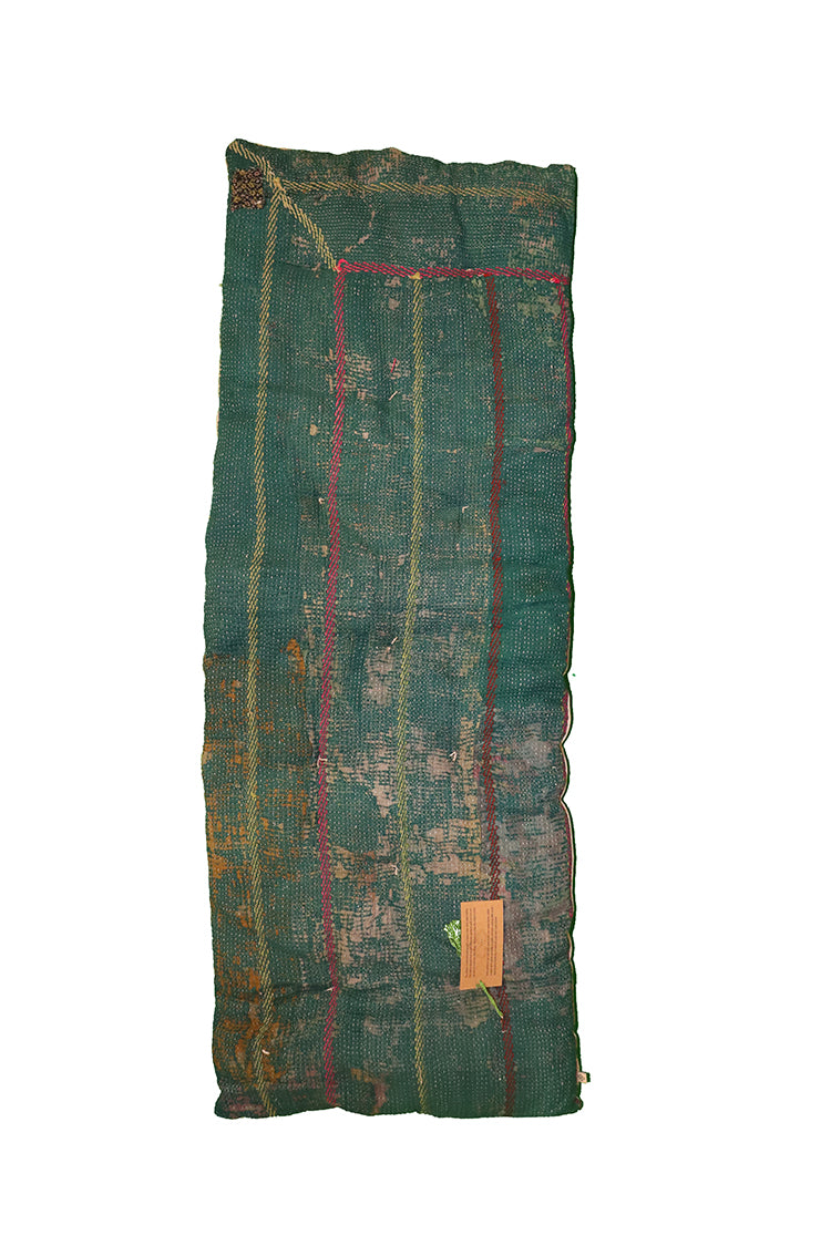 Kantha vintage bænkhynde 45*120 cm bomuld