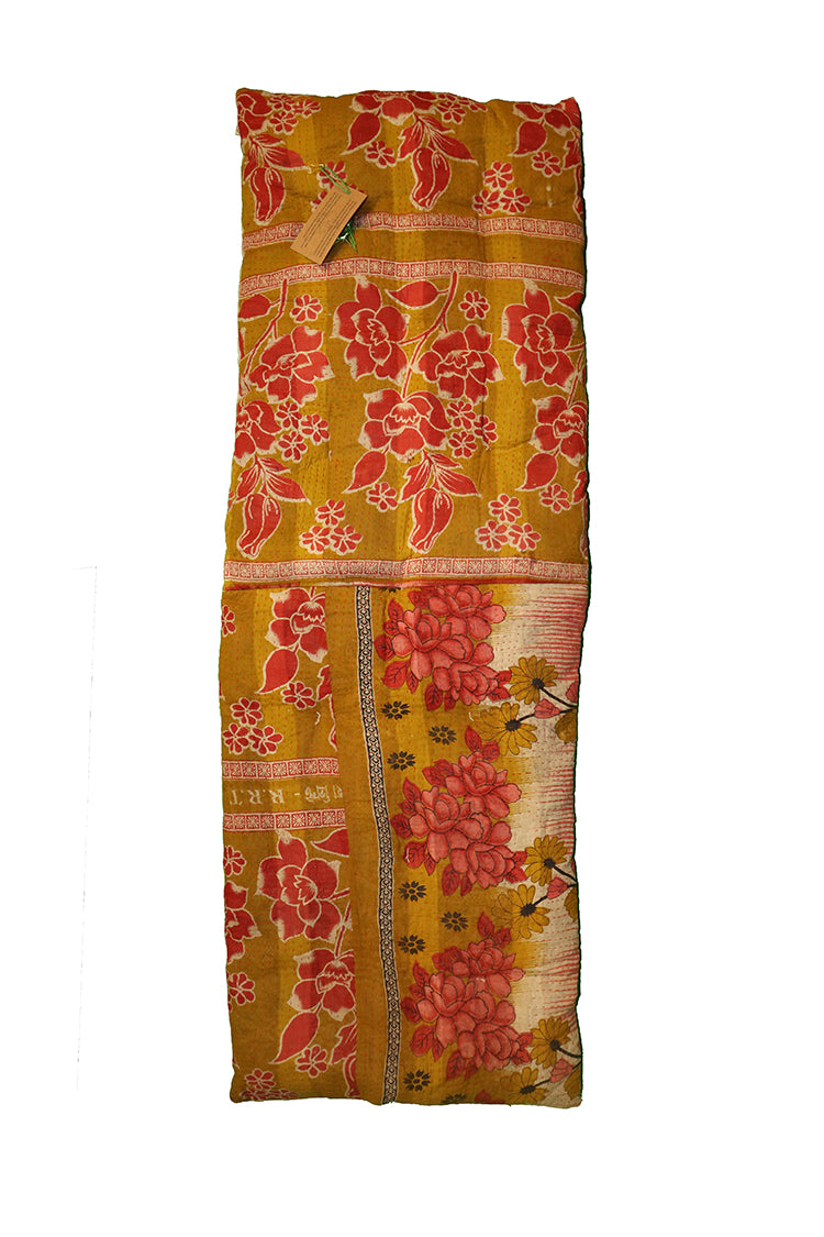Kantha vintage bænkhynde 45*120 cm bomuld