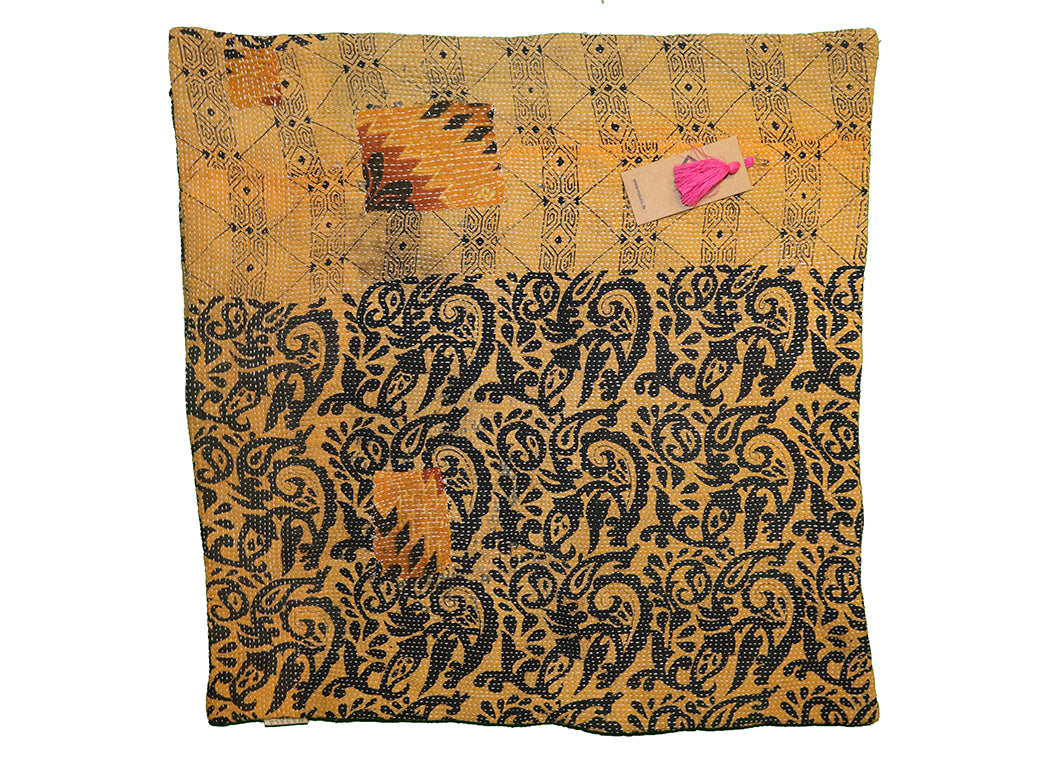 Sari vintage kantha pude 60*60 cm